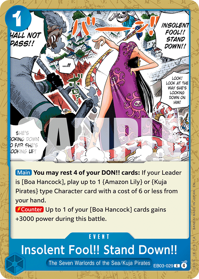 Insolent Fool!! Stand Down!! EB03-029