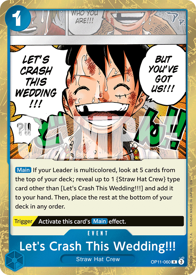 Let's Crash This Wedding!!! OP11-060