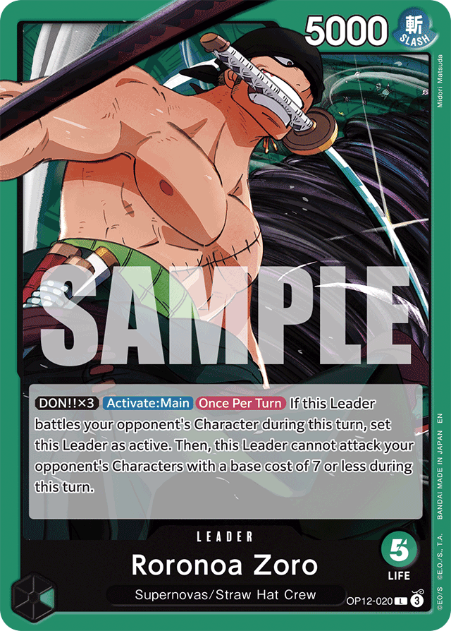 Roronoa Zoro OP12-020