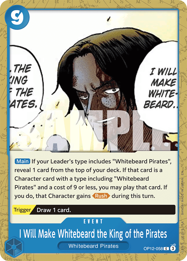 I Will Make Whitebeard the King of the Pirates OP12-058
