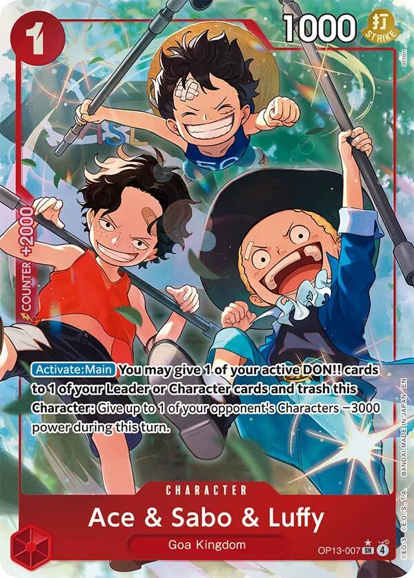 Ace & Sabo & Luffy OP13-007