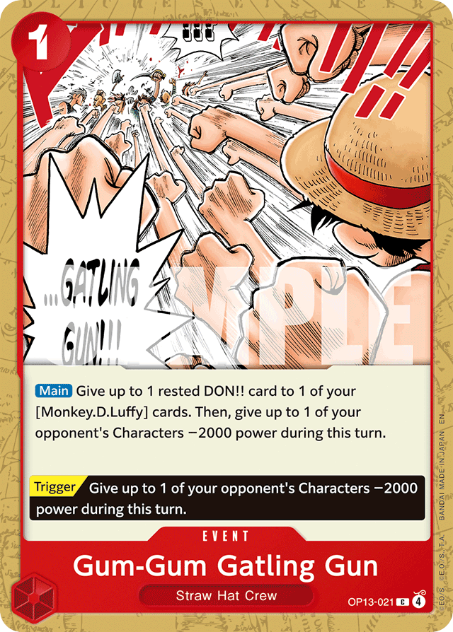 Gum-Gum Gatling Gun OP13-021