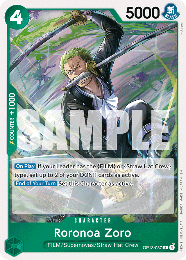 Roronoa Zoro OP13-037