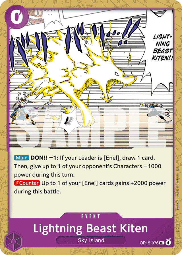Lightning Beast Kiten OP15-076