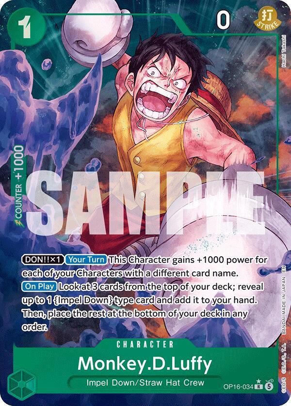 Monkey.D.Luffy OP16-034