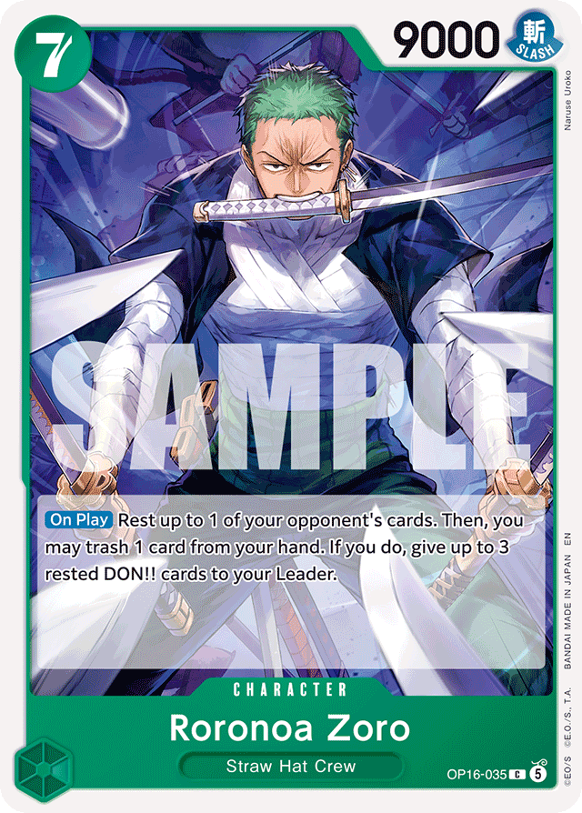 Roronoa Zoro OP16-035