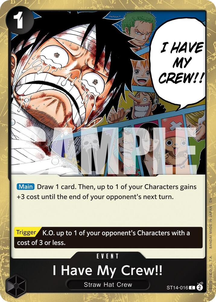 I Have My Crew!! ST14-016
