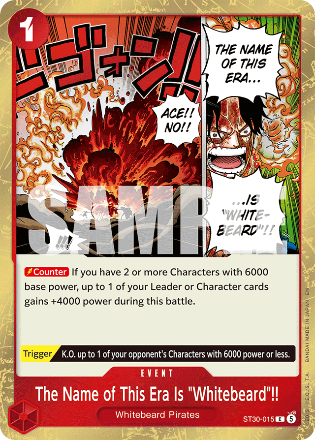 The Name of This Era Is "Whitebeard"!! ST30-015