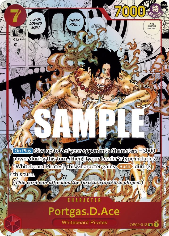 Portgas.D.Ace (Parallel) (Manga) (Alternate Art) OP02-013