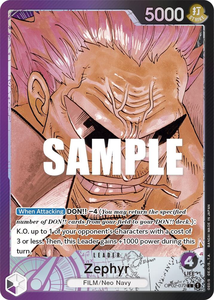 Zephyr (Alternate Art) OP02-072