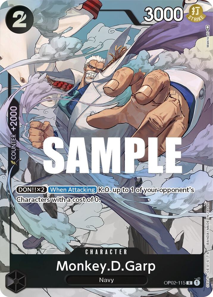 Monkey.D.Garp (115) (Alternate Art) OP02-115