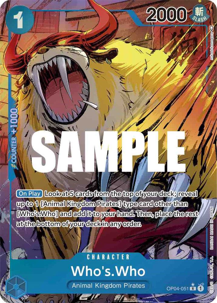Who's.Who (Alternate Art) OP04-051