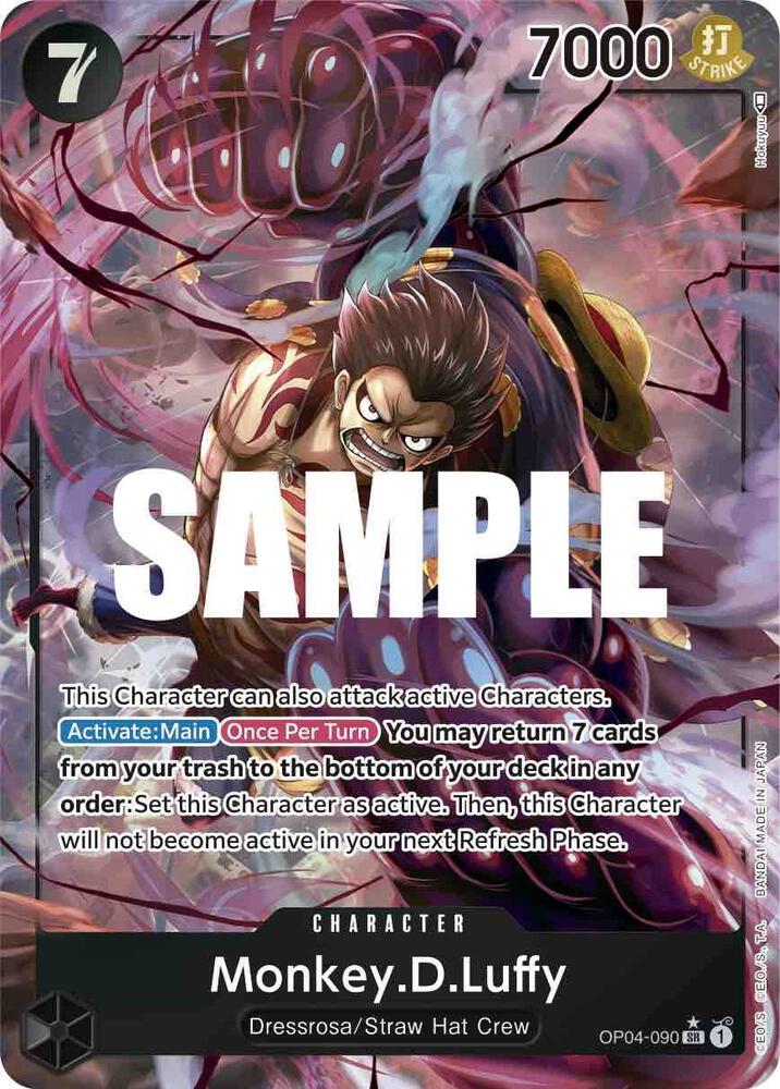 Monkey.D.Luffy (090) (Alternate Art) OP04-090