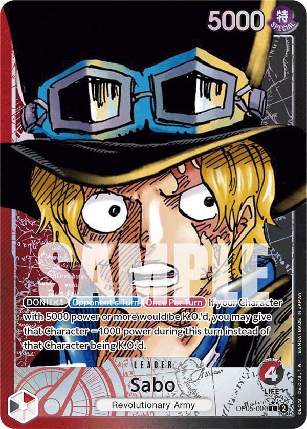 Sabo (001) (Alternate Art) OP05-001