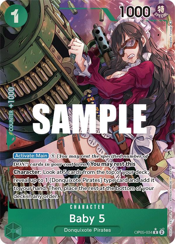 Baby 5 (034) (Alternate Art) OP05-034