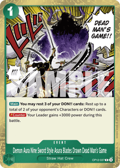 Demon Aura Nine Sword Style Asura Blades Drawn Dead Man's Game 37