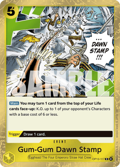 Gum-Gum Dawn Stamp 117