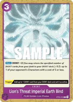 Lion's Threat Imperial Earth Bind 16