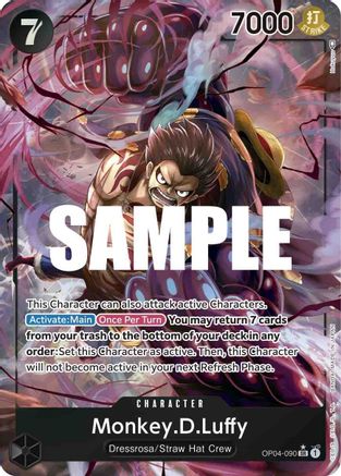 Monkey.D.Luffy (090) (Alternate Art) 90