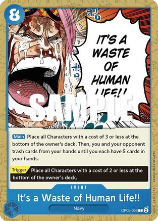It's a Waste of Human Life!! 58