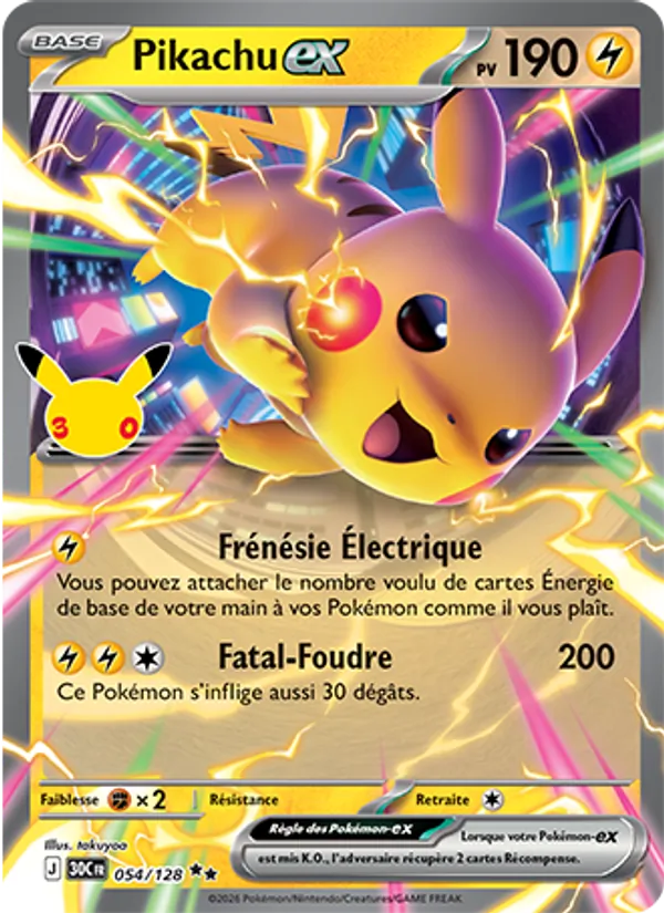 Pikachu-ex 054/128