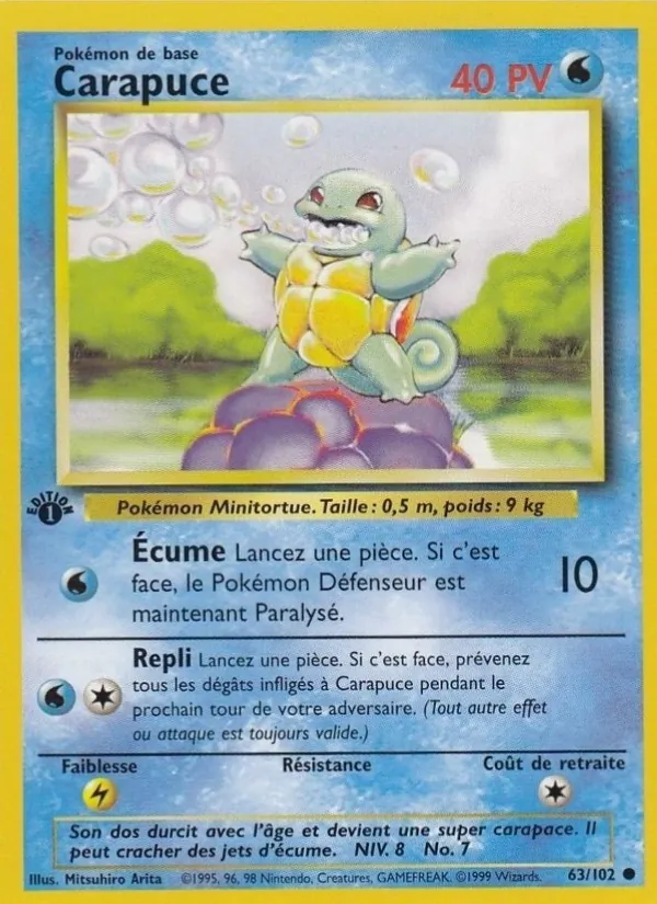 Carapuce 63/102