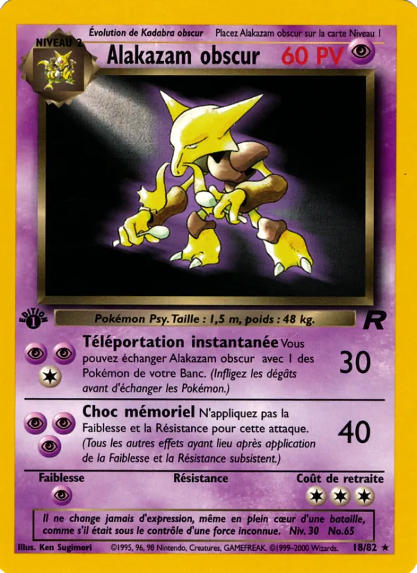 Alakazam obscur 18/82