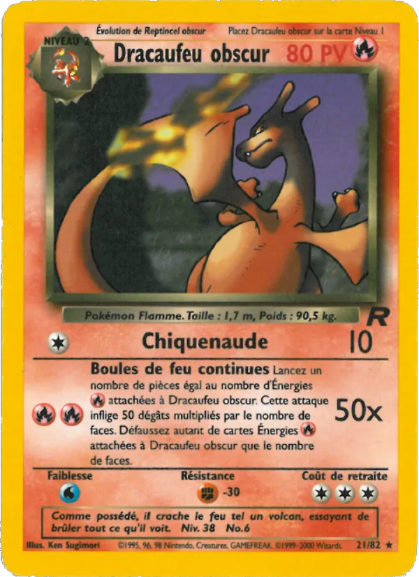Dracaufeu obscur 21/82