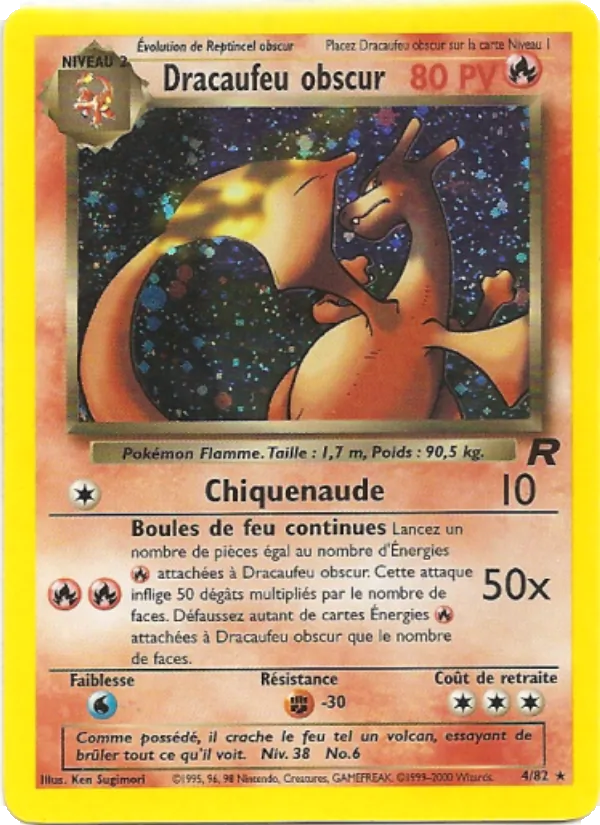 Dracaufeu obscur 4/82