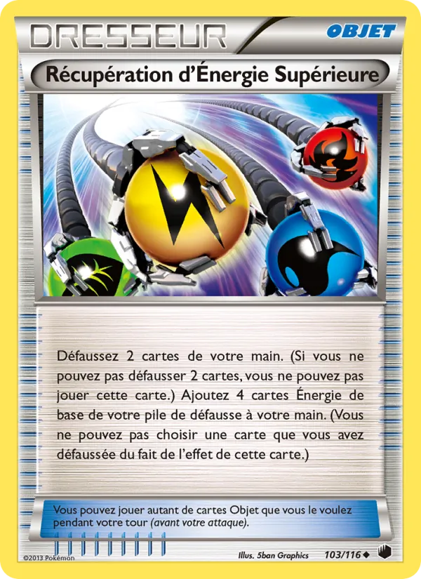 Récupération d’Énergie Supérieure 103/116