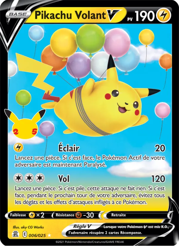 Pikachu Volant V 6/25