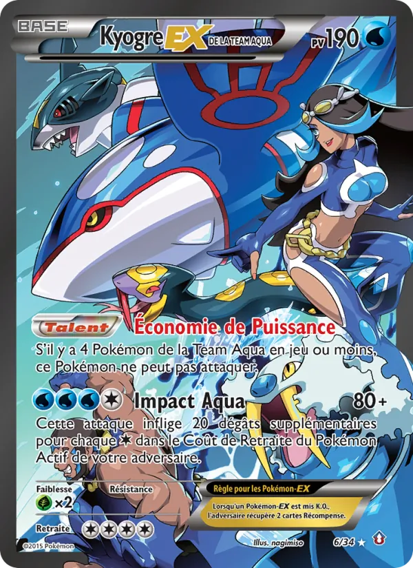 Kyogre-EX de la Team Aqua 6/34