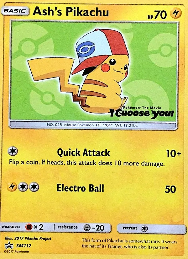 Pikachu de Sacha SM112/248