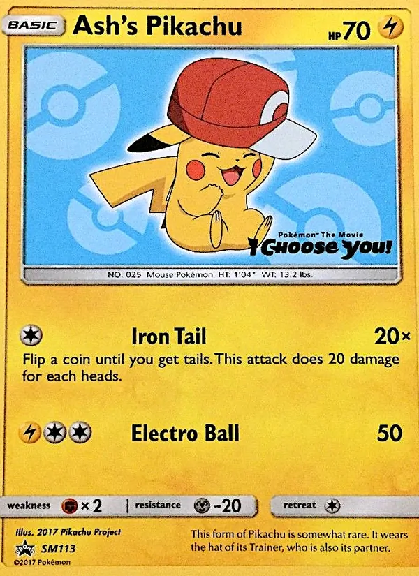 Pikachu de Sacha SM113/248