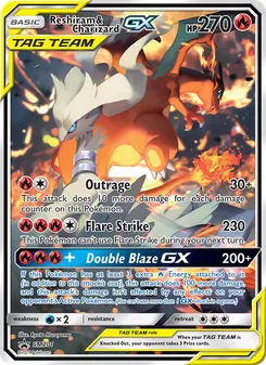 Reshiram et Dracaufeu GX 201