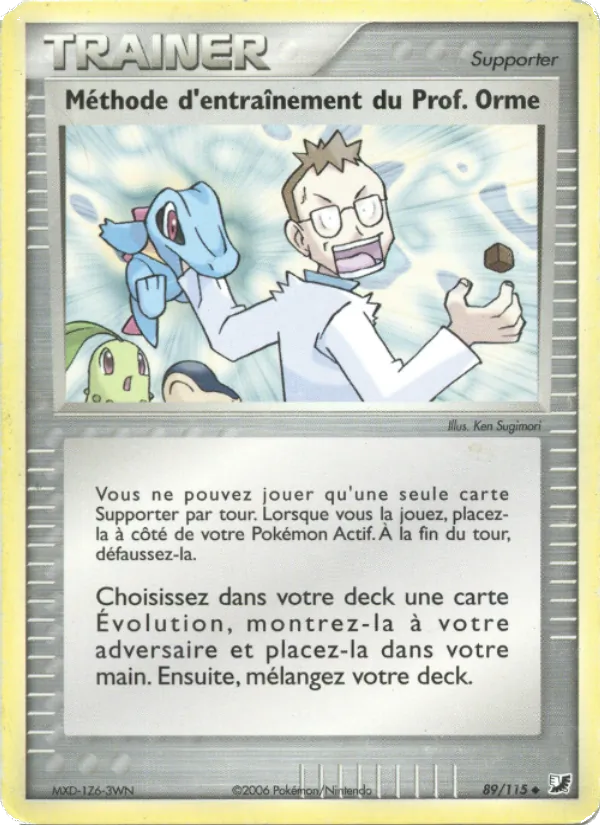 Méthode d'entraînement du Prof. Orme 89/115