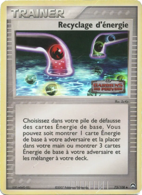 Recyclage d'énergie 73/108