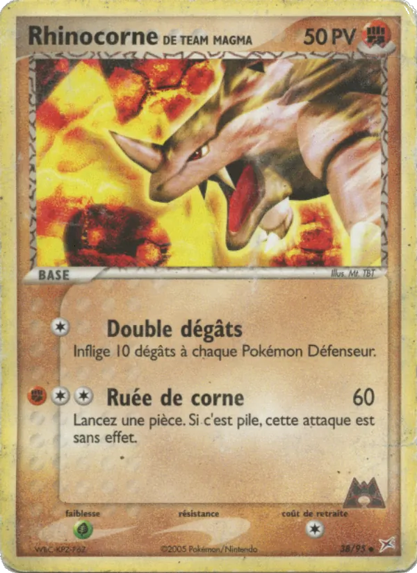Rhinocorne de Team Magma 38/95