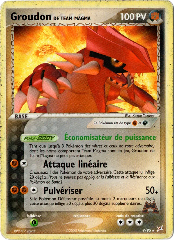 Groudon de Team Magma 9/95