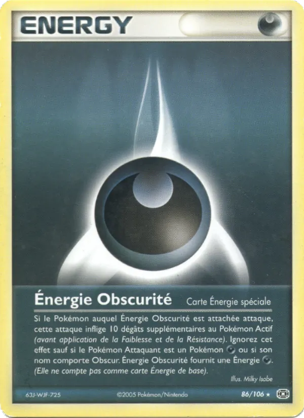 Énergie Obscurité 86/106