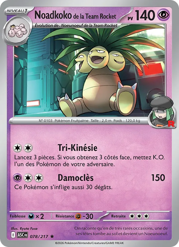 Noadkoko de la Team Rocket 078/217