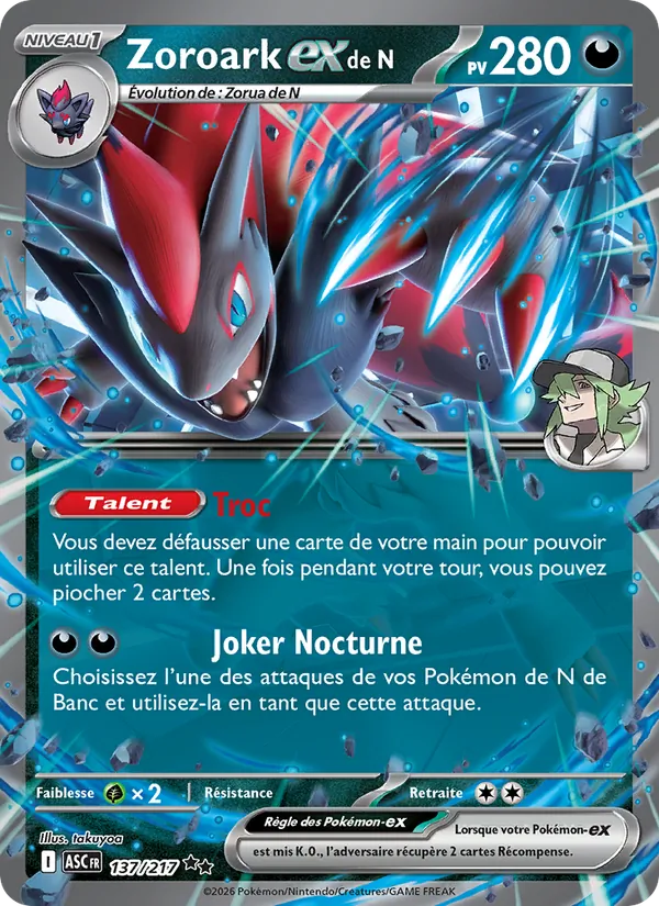 Zoroark-ex de N 137/217