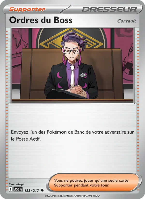 Ordres du Boss 183/217