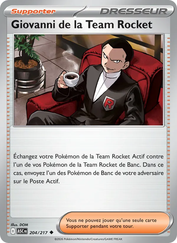 Giovanni de la Team Rocket 204/217