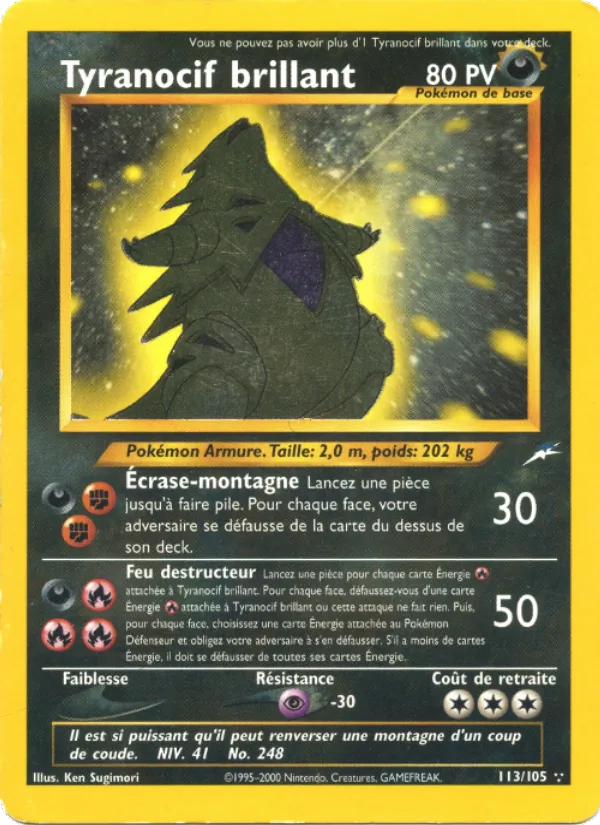 Tyranocif brillant 113/105