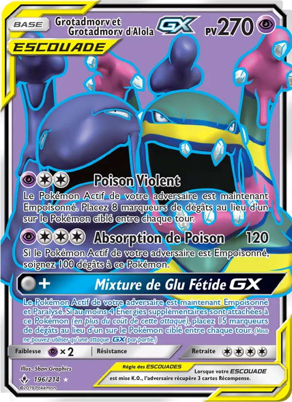Grotadmorv et Grotadmorv d’Alola GX 196/214
