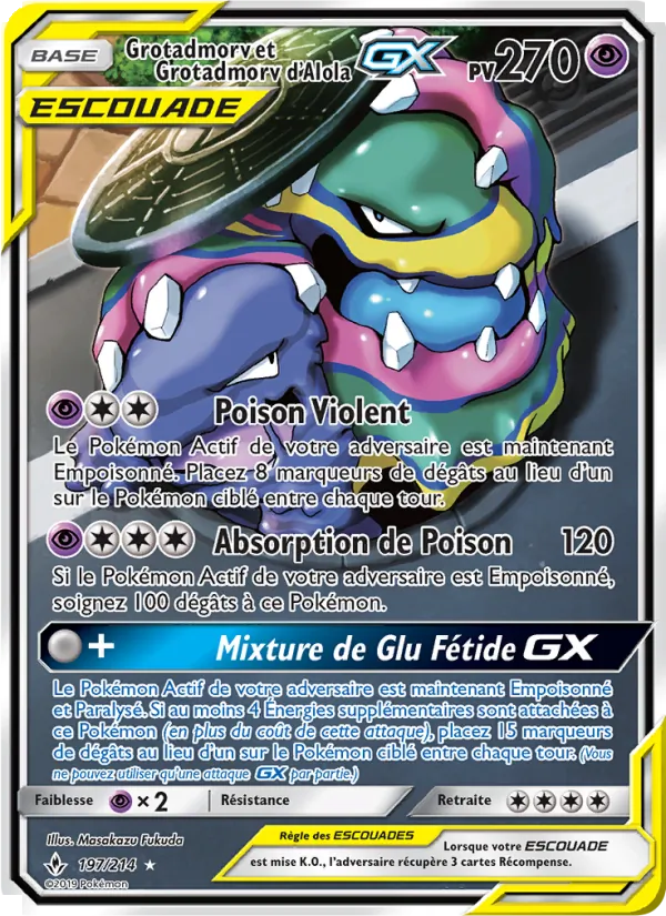 Grotadmorv et Grotadmorv d’Alola GX 197/214