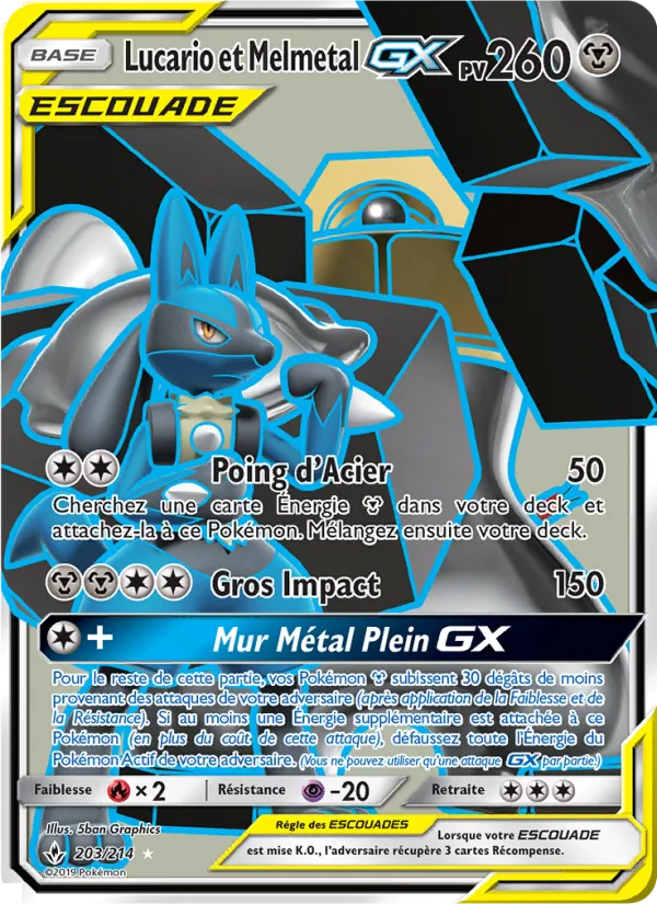 Lucario et Melmetal GX 203/214