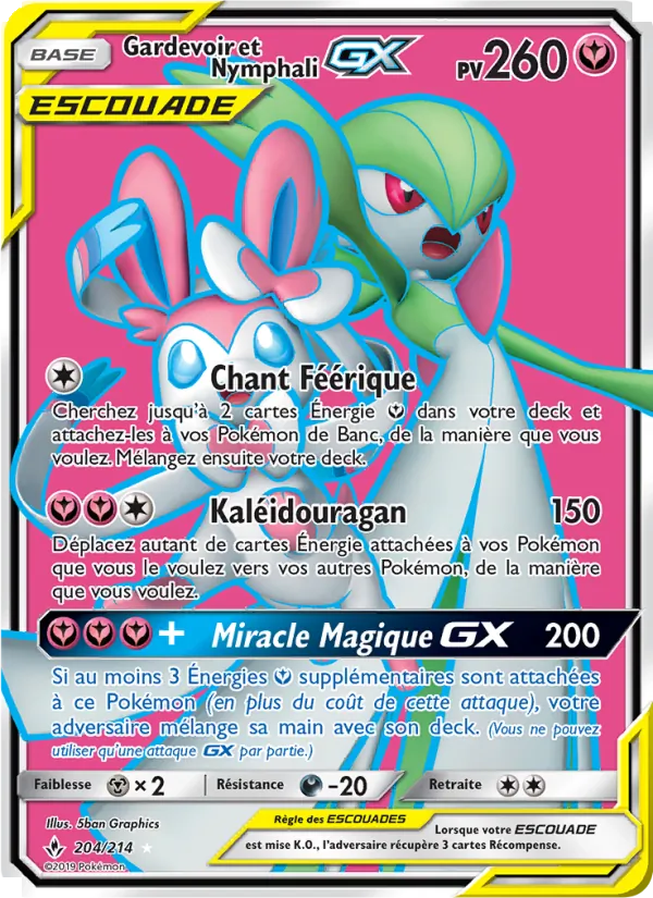 Gardevoir et Nymphali GX 204/214