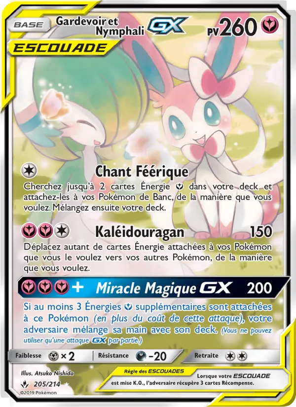 Gardevoir et Nymphali GX 205/214